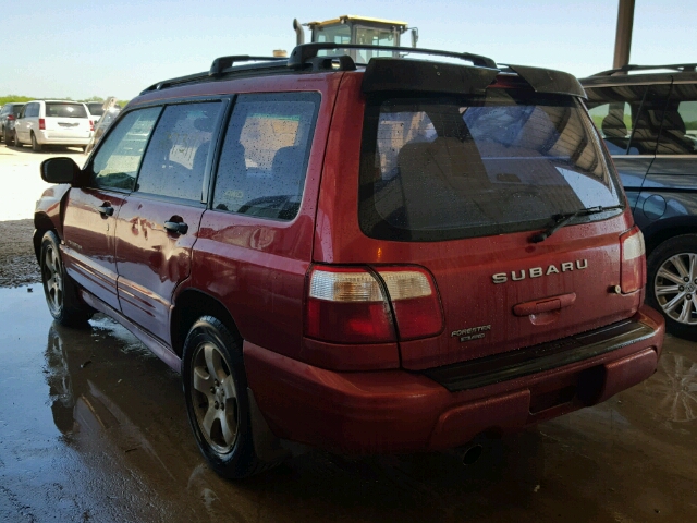 JF1SF65641H737914 - 2001 SUBARU FORESTER S Կարմիր լուսանկար 3