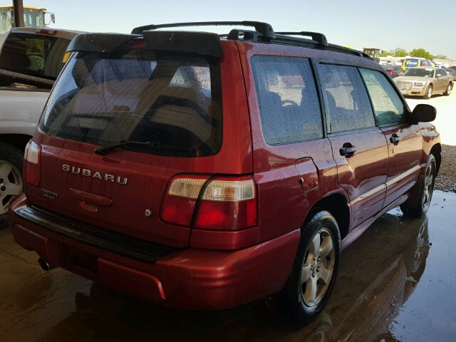 JF1SF65641H737914 - 2001 SUBARU FORESTER S Կարմիր լուսանկար 4