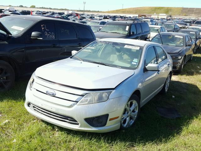 3FAHP0HA0CR345650 - 2012 FORD FUSION SILVER photo 2