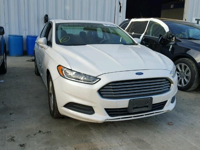 1FA6P0H75E5390827 - 2014 FORD FUSION SE WHITE photo 1