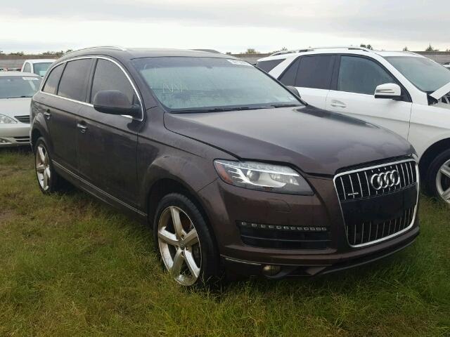 WA1LGAFE9ED007301 - 2014 AUDI Q7 BROWN photo 1