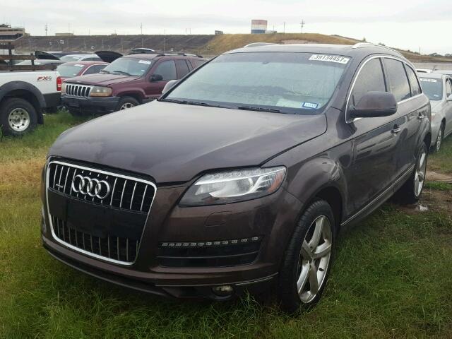 WA1LGAFE9ED007301 - 2014 AUDI Q7 BROWN photo 2