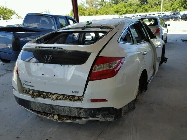 5J6TF1H56FL000331 - 2015 HONDA CROSSTOUR WHITE photo 4