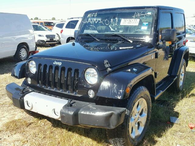 1C4AJWBG5FL603886 - 2015 JEEP WRANGLER BLACK photo 2