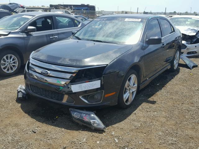 3FAHP0KCXCR439593 - 2012 FORD FUSION SPO BLACK photo 2