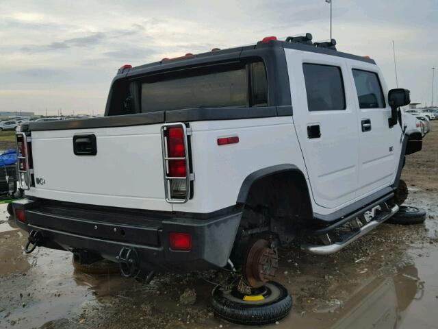 5GRGN22U36H110724 - 2006 HUMMER H2 SUT WHITE photo 4