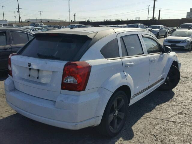 1B3CB9HB9BD168444 - 2011 DODGE CALIBER UP WHITE photo 4