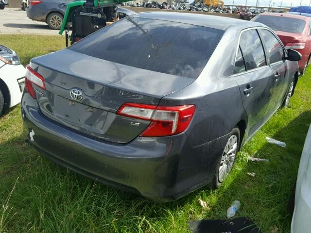 4T4BF1FK7CR263154 - 2012 TOYOTA CAMRY GRAY photo 4