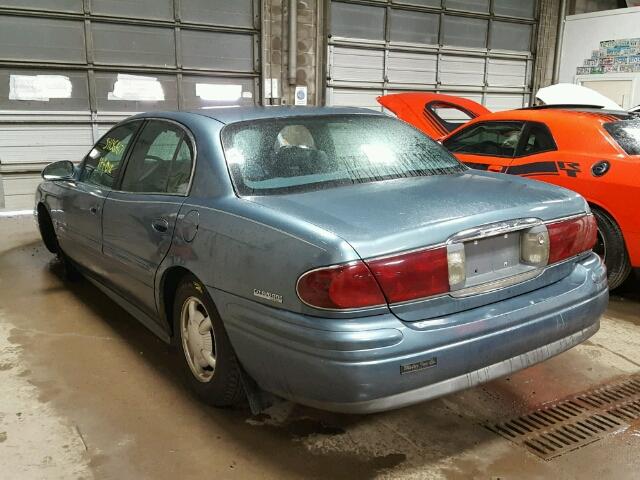 1G4HR54K2YU147468 - 2000 BUICK LESABRE LI BLUE photo 3