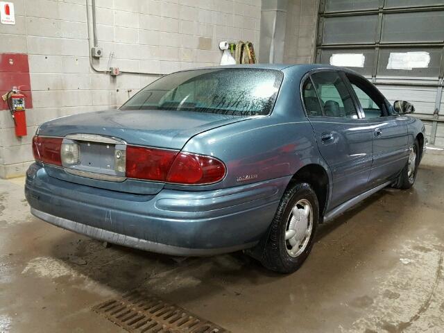 1G4HR54K2YU147468 - 2000 BUICK LESABRE LI BLUE photo 4