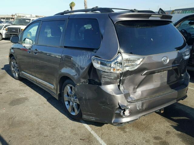 5TDXK3DC3CS217803 - 2012 TOYOTA SIENNA SPO GRAY photo 3