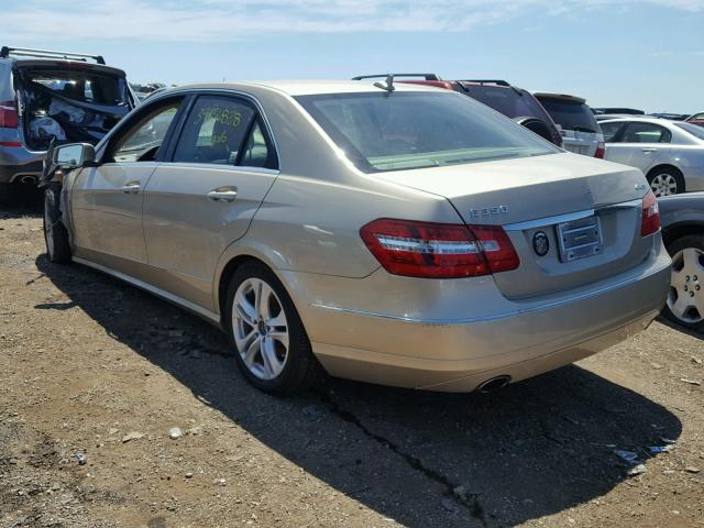 WDDHF8HB6BA451605 - 2011 MERCEDES-BENZ E 350 4MAT BEIGE photo 3