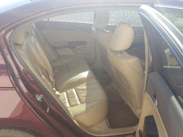 1HGCP26858A125648 - 2008 HONDA ACCORD EXL MAROON photo 6