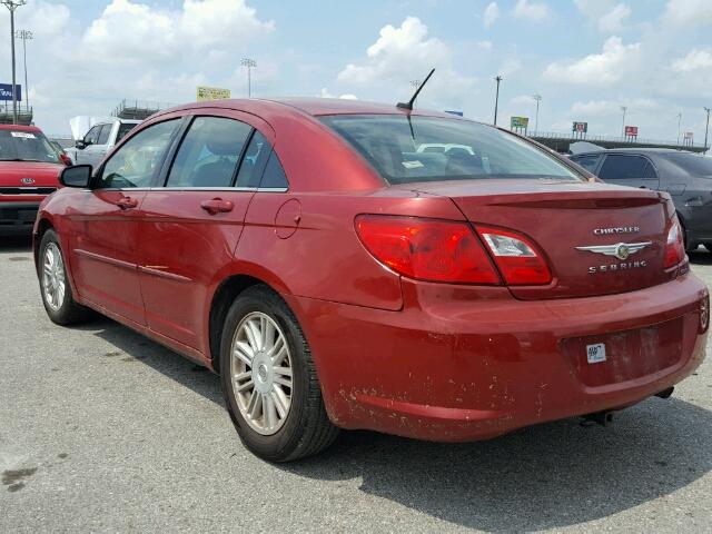 1C3LC56B39N558830 - 2009 CHRYSLER SEBRING TO RED photo 3