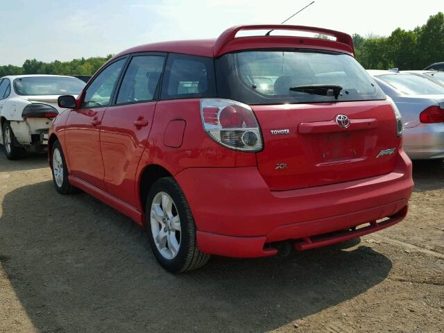 2T1KR32E56C623296 - 2006 TOYOTA COROLLA MA RED photo 3