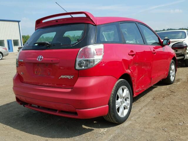 2T1KR32E56C623296 - 2006 TOYOTA COROLLA MA RED photo 4