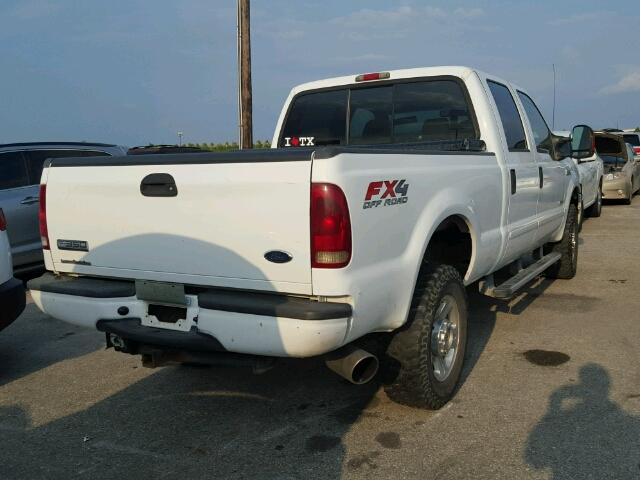 1FTWW31P75EC70729 - 2005 FORD F350 WHITE photo 4