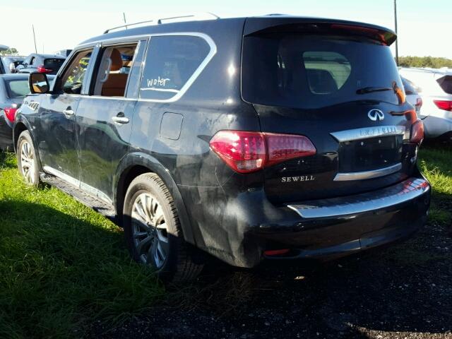 JN8AZ2ND6G9801138 - 2016 INFINITI QX80 BLACK photo 3