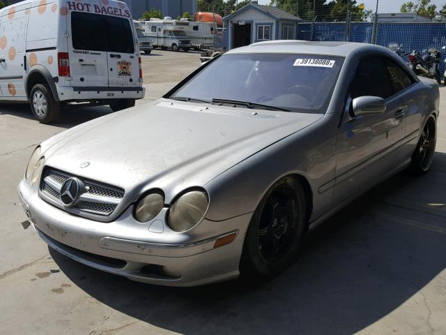 WDBPJ75J42A029261 - 2002 MERCEDES-BENZ CL 500 SILVER photo 2