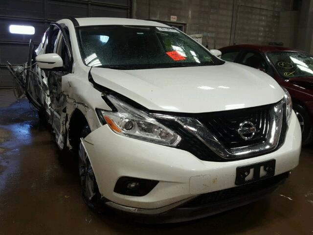 5N1AZ2MH8HN115087 - 2017 NISSAN MURANO WHITE photo 1