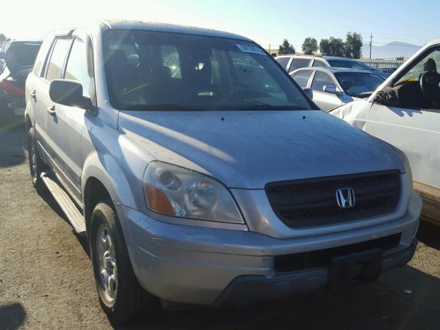 2HKYF18194H589207 - 2004 HONDA PILOT LX GRAY photo 1