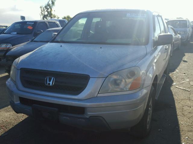 2HKYF18194H589207 - 2004 HONDA PILOT LX GRAY photo 2