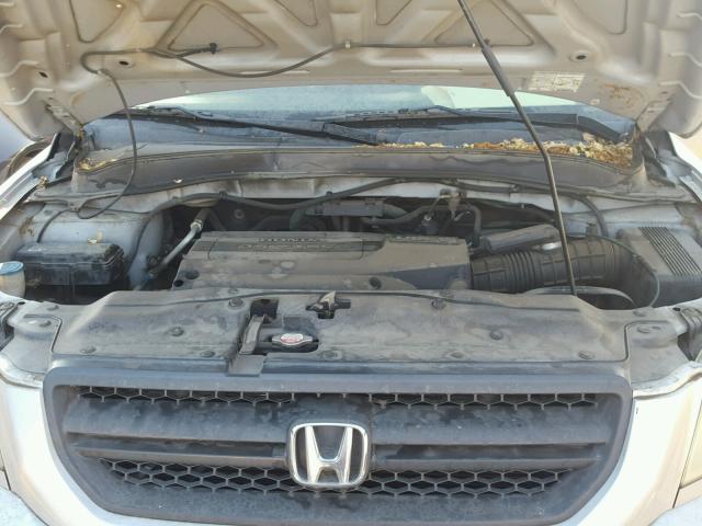 2HKYF18194H589207 - 2004 HONDA PILOT LX GRAY photo 7