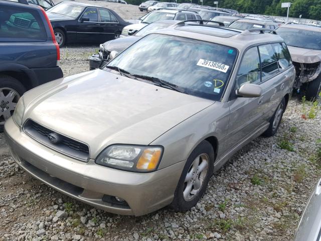 4S3BH646935302817 - 2003 SUBARU LEGACY GT TAN photo 2