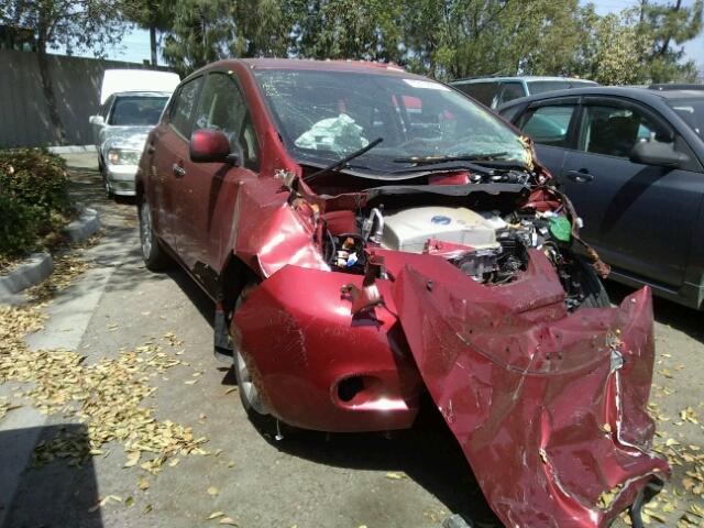 1N4AZ0CP7FC330508 - 2015 NISSAN LEAF S RED photo 1