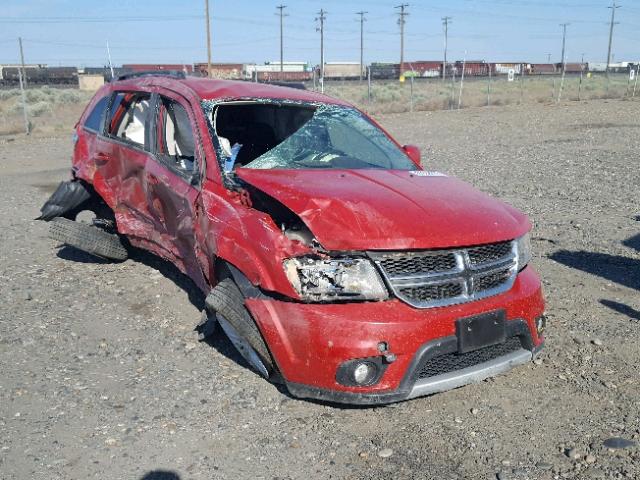 3C4PDDBGXGT196305 - 2016 DODGE JOURNEY SX RED photo 1