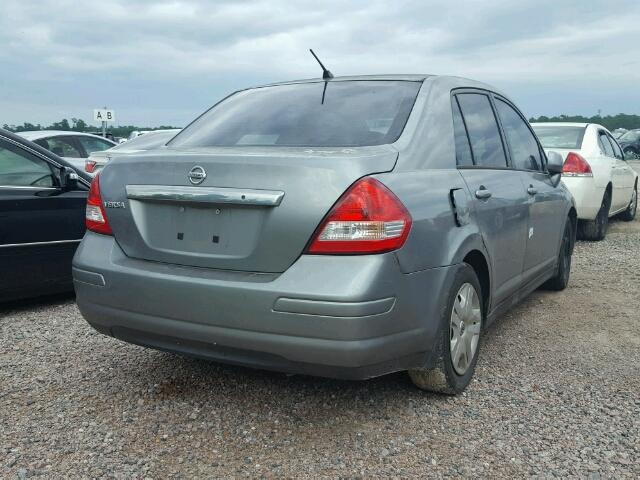 3N1BC1AP8AL457440 - 2010 NISSAN VERSA S GRAY photo 4