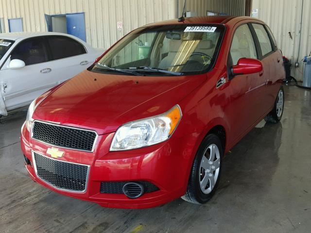 KL1TD6DEXBB134913 - 2011 CHEVROLET AVEO LS RED photo 2