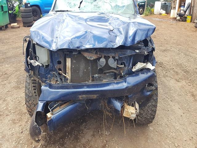 5TELU42N15Z078814 - 2005 TOYOTA TACOMA DOU BLUE photo 7