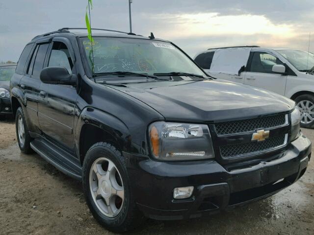 1GNDS13S082155315 - 2008 CHEVROLET TRAILBLAZE BLACK photo 1