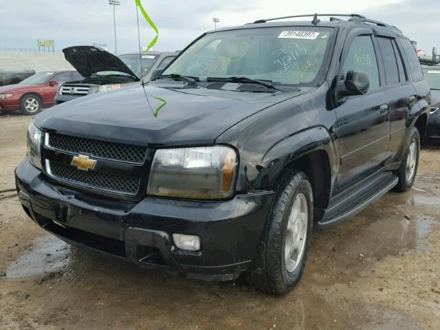 1GNDS13S082155315 - 2008 CHEVROLET TRAILBLAZE BLACK photo 2