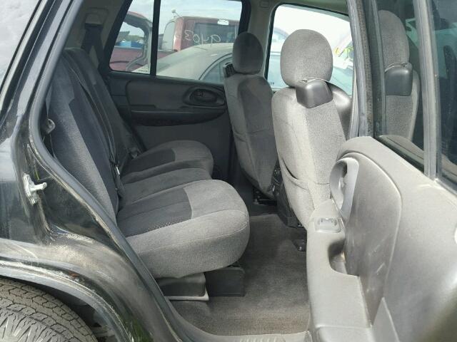 1GNDS13S082155315 - 2008 CHEVROLET TRAILBLAZE BLACK photo 6