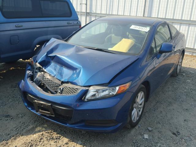 2HGFG3B81CH515438 - 2012 HONDA CIVIC BLUE photo 2