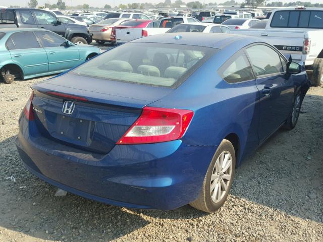 2HGFG3B81CH515438 - 2012 HONDA CIVIC BLUE photo 4