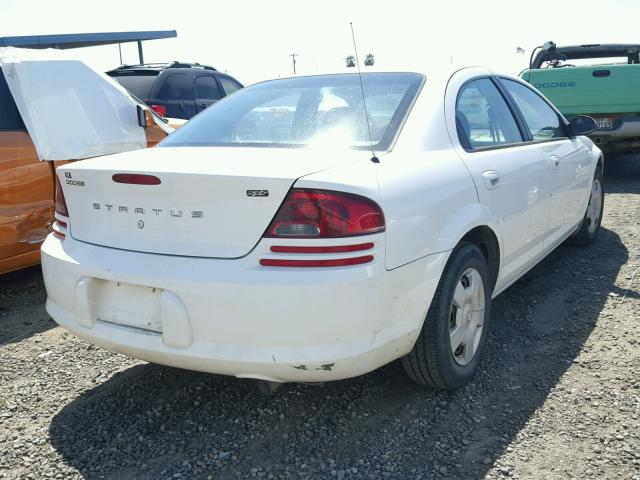 1B3EL46J95N648551 - 2005 DODGE STRATUS SX WHITE photo 4