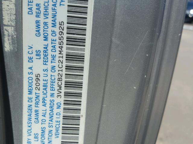 3VWCB21C21M455925 - 2001 VOLKSWAGEN NEW BEETLE 绿色 照片 10