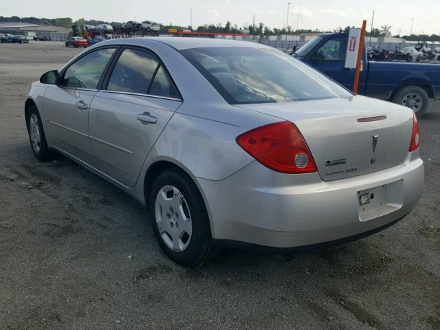 1G2ZF58B074275903 - 2007 PONTIAC G6 VALUE L SILVER photo 3