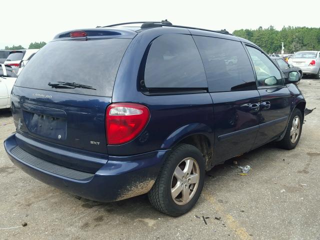 1D4GP45R85B178228 - 2005 DODGE CARAVAN SX BLUE photo 4