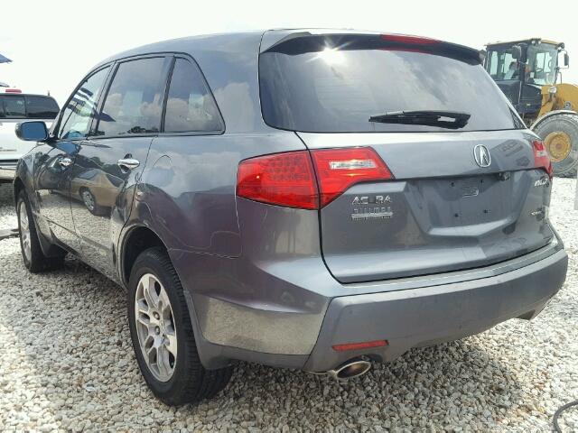 2HNYD286X8H543269 - 2008 ACURA MDX TECHNO BLUE photo 3