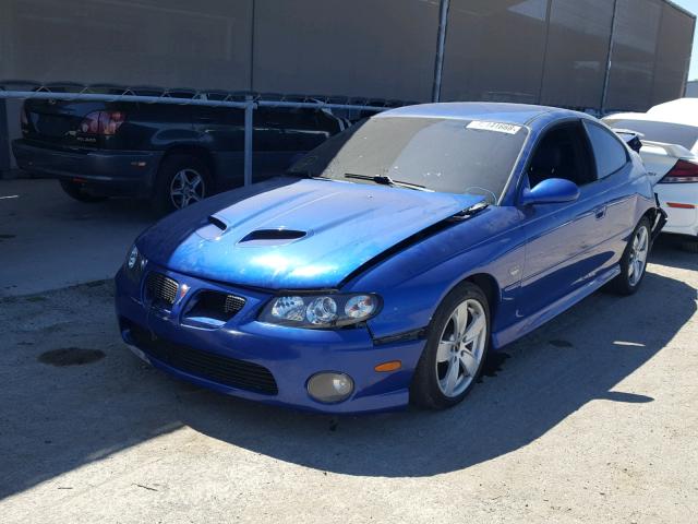 6G2VX12U95L473156 - 2005 PONTIAC GTO BLUE photo 2