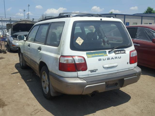 JF1SF65532H708333 - 2002 SUBARU FORESTER S 白色 照片 3