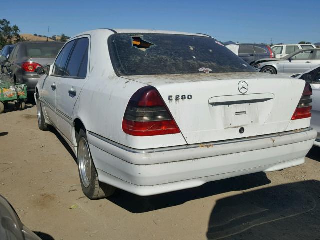 WDBHA29G4WA531957 - 1998 MERCEDES-BENZ C 280 WHITE photo 3