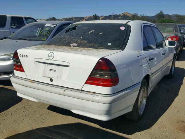 WDBHA29G4WA531957 - 1998 MERCEDES-BENZ C 280 WHITE photo 4