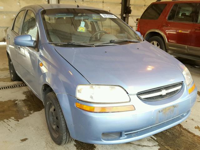 KL1TD52634B268123 - 2004 CHEVROLET AVEO BLUE photo 1