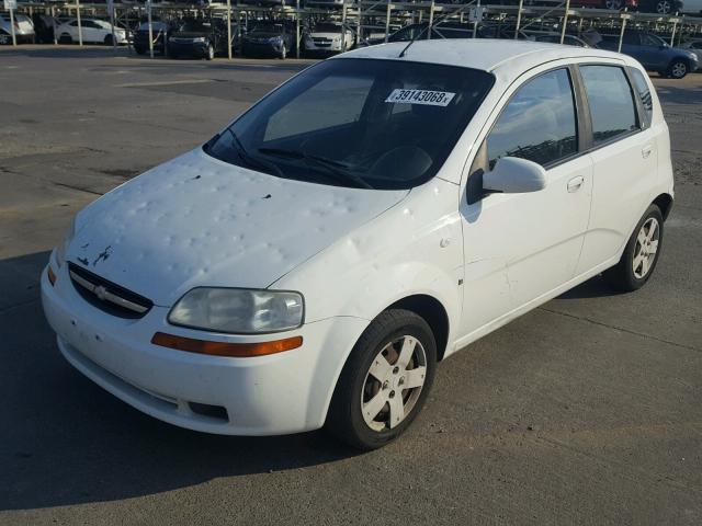 KL1TD66697B698789 - 2007 CHEVROLET AVEO BASE Սպիտակ լուսանկար 2