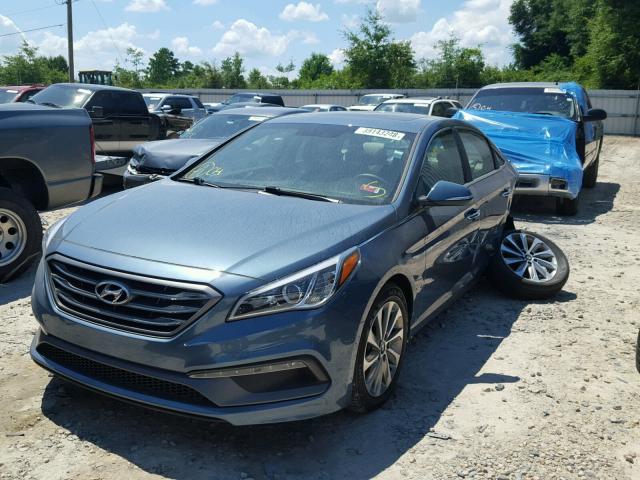 5NPE34AFXGH371932 - 2016 HYUNDAI SONATA SPO TEAL photo 2